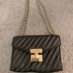 Michael Kors Quilted Crossbody - Black